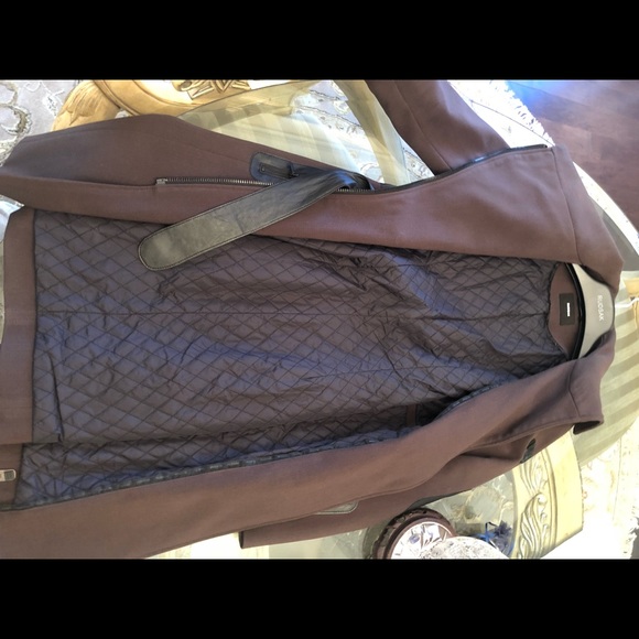 Rudsak Brown Leather Belt Coat Small - Picture 6 of 6